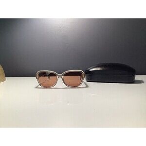 Coach 534113 Crystal Light Bran/Dark Brown Sunglass Frames Only Leather Case